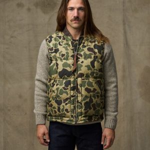 Waxed Down Vest - Tundra Shrub Camo
