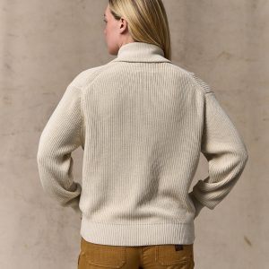 Alternative view of Women's Cotton Shawl Neck Cardigan - Natural