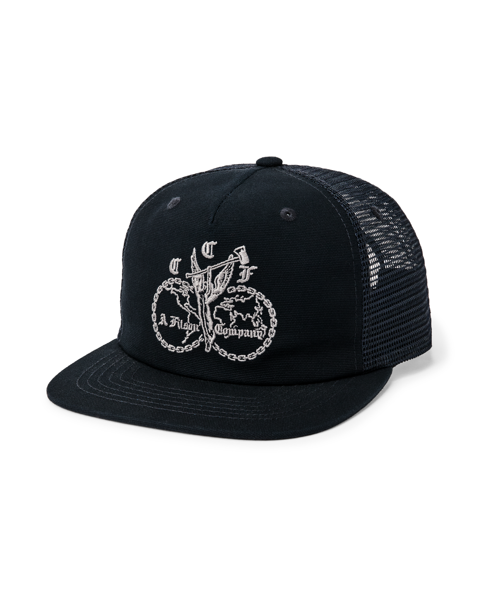 Axe Angel Trucker Mesh Cap - Navy
