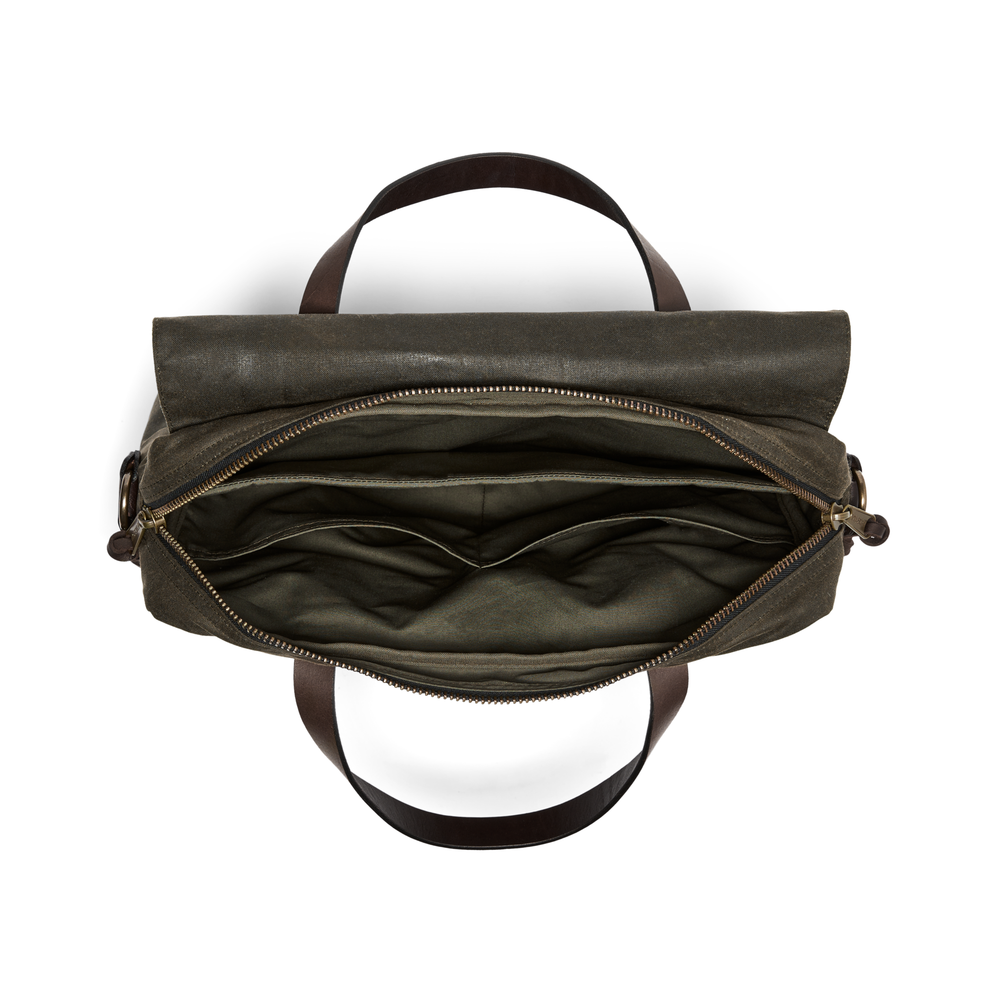 24 Hour Tin Cloth Briefcase - Otter Green - Image 10