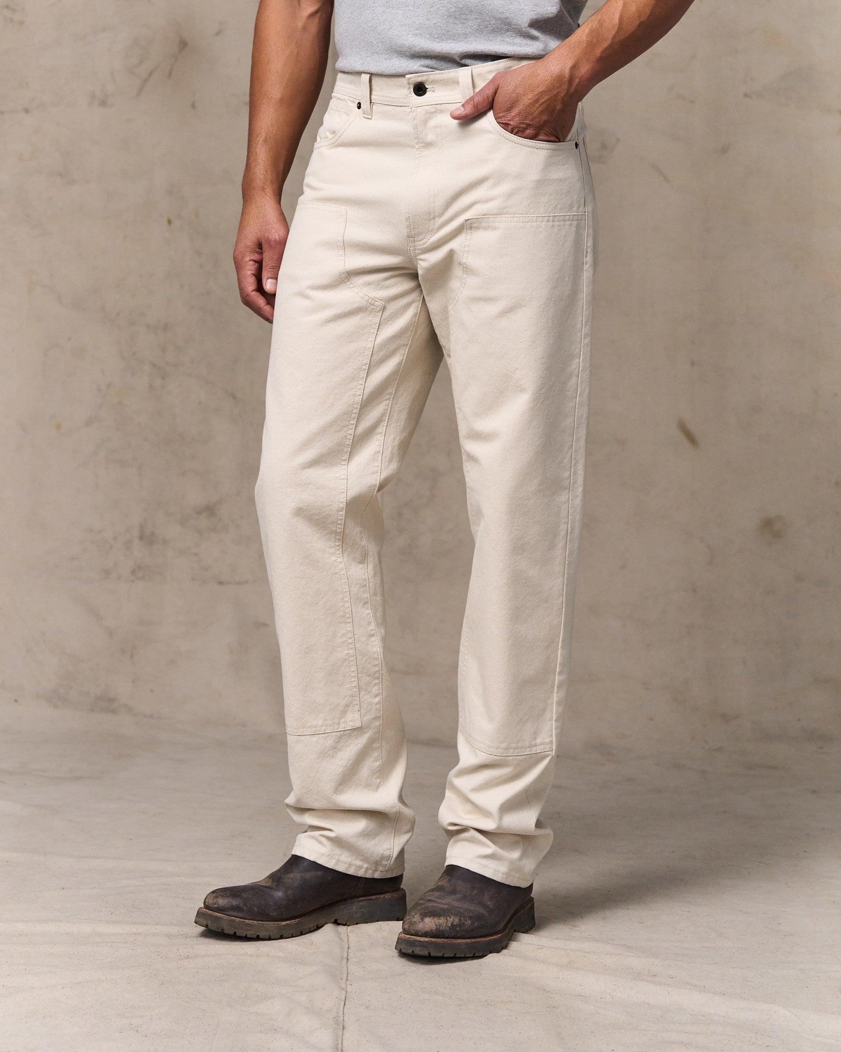 Dry Tin Double Front Pants - Natural Seed - Image 3