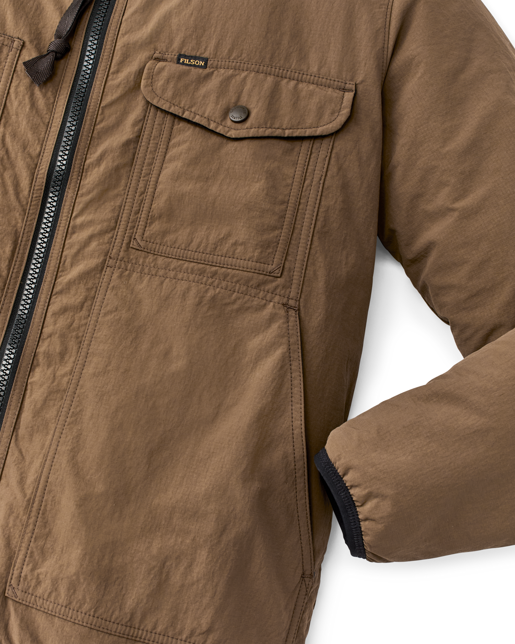 Reversible Pile Fleece Jacket - Brown / Night Camp - Image 5