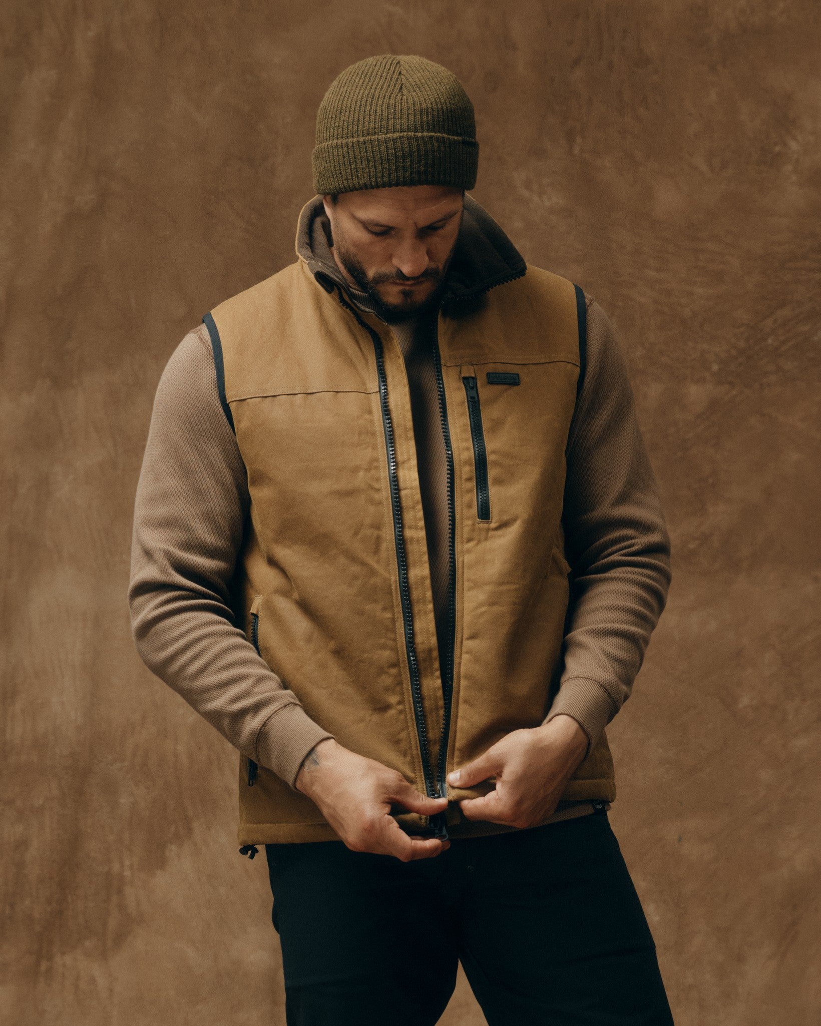 Tin Cloth Primaloft Vest - Dark Tan 2 - Image 6