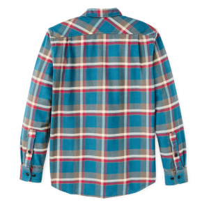 Alternative view of Vintage Flannel Work Shirt - Blue / Gray / Multi Plaid