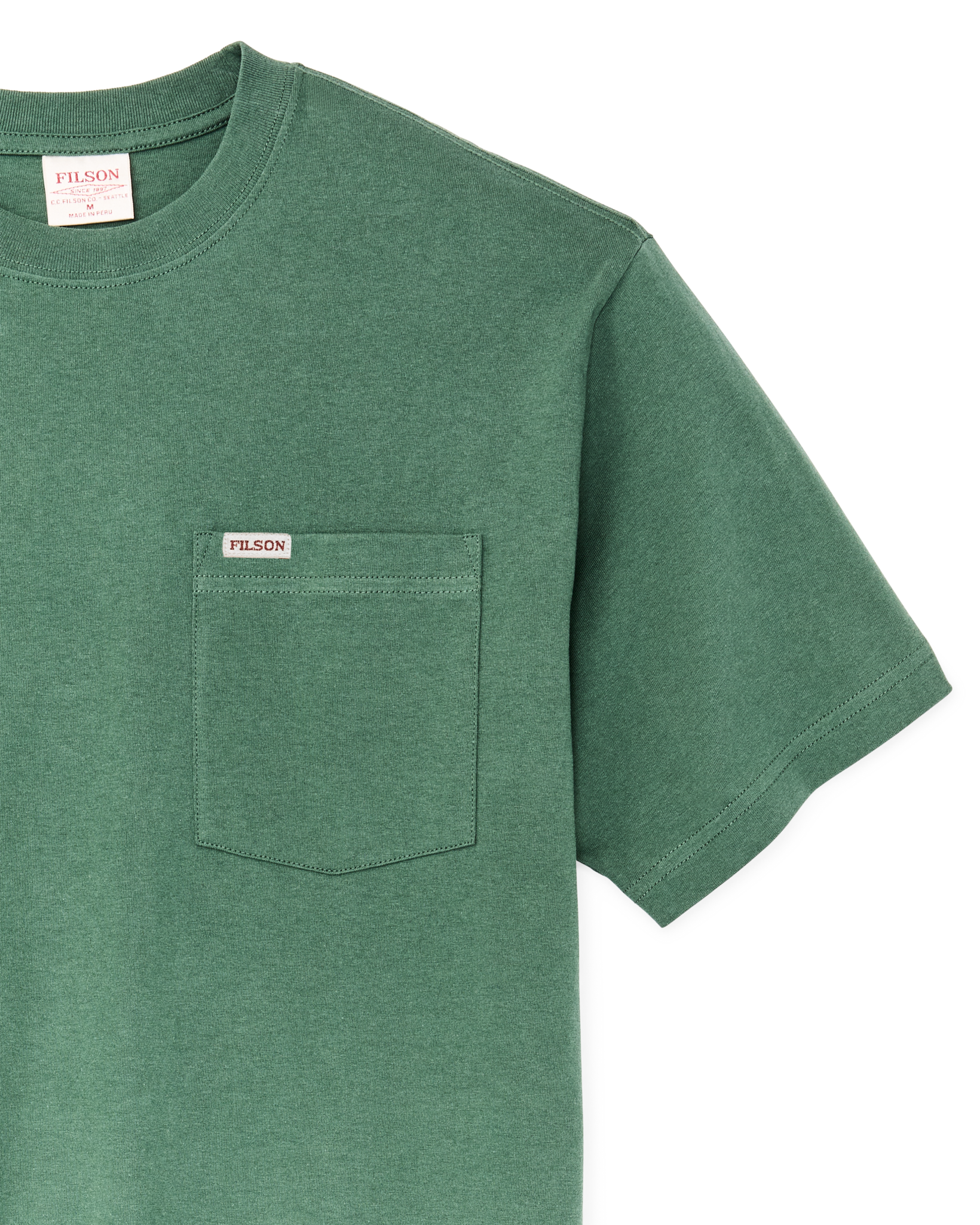 Outfitter Pocket T-shirt - Olive Green - Image 5