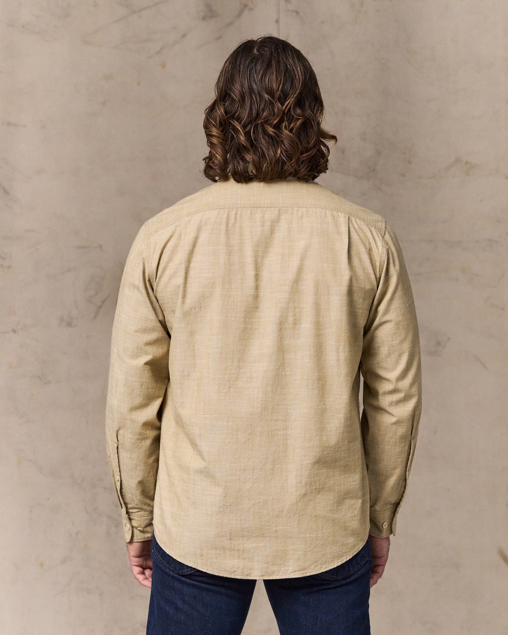 Chambray Cpo Shirt - Tan - Image 2
