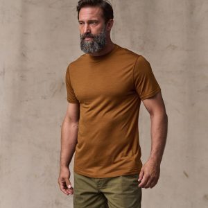 Wool-Blend UPF T-Shirt - Whiskey