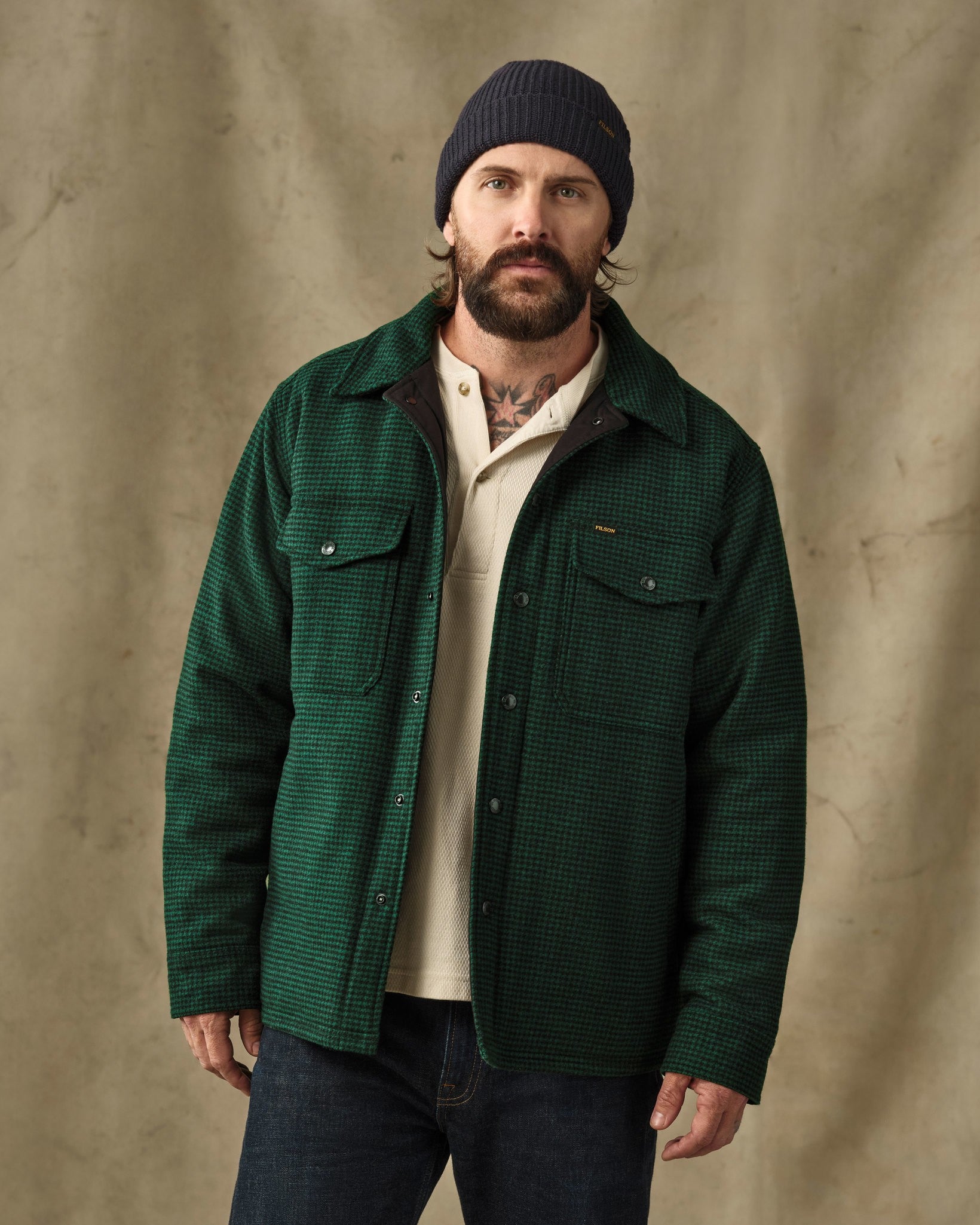 Spokane Insulated Jac-Shirt - Green / Black Plaid