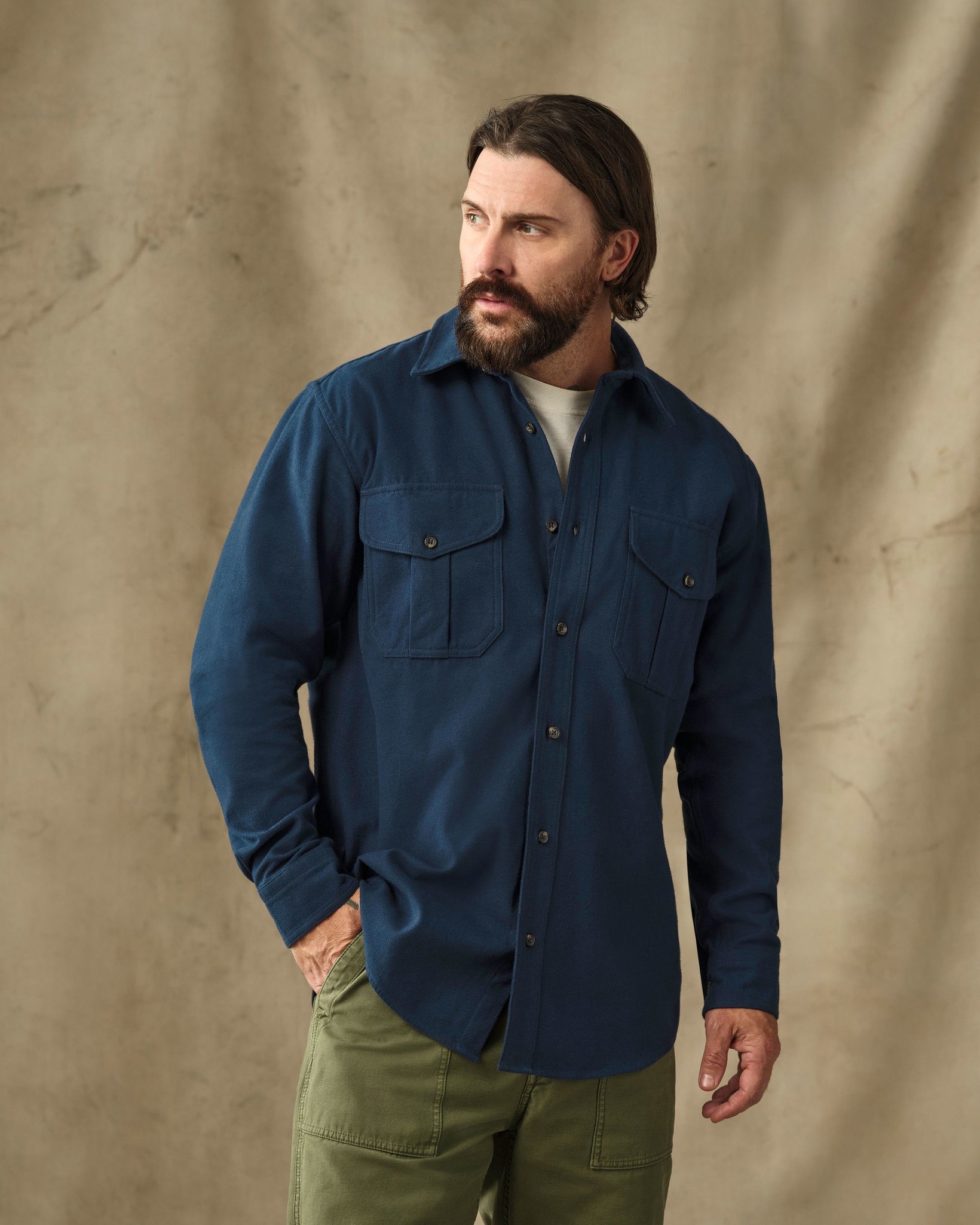 Moleskin Guide Shirt - Service Blue