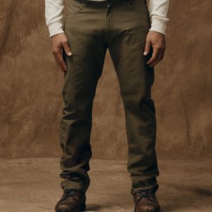 Dry Tin Cloth 5-pocket Pants - Marsh Olive