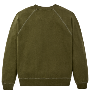 Alternative view of Quarter-zip Terry Sweatshirt - Dark Olive