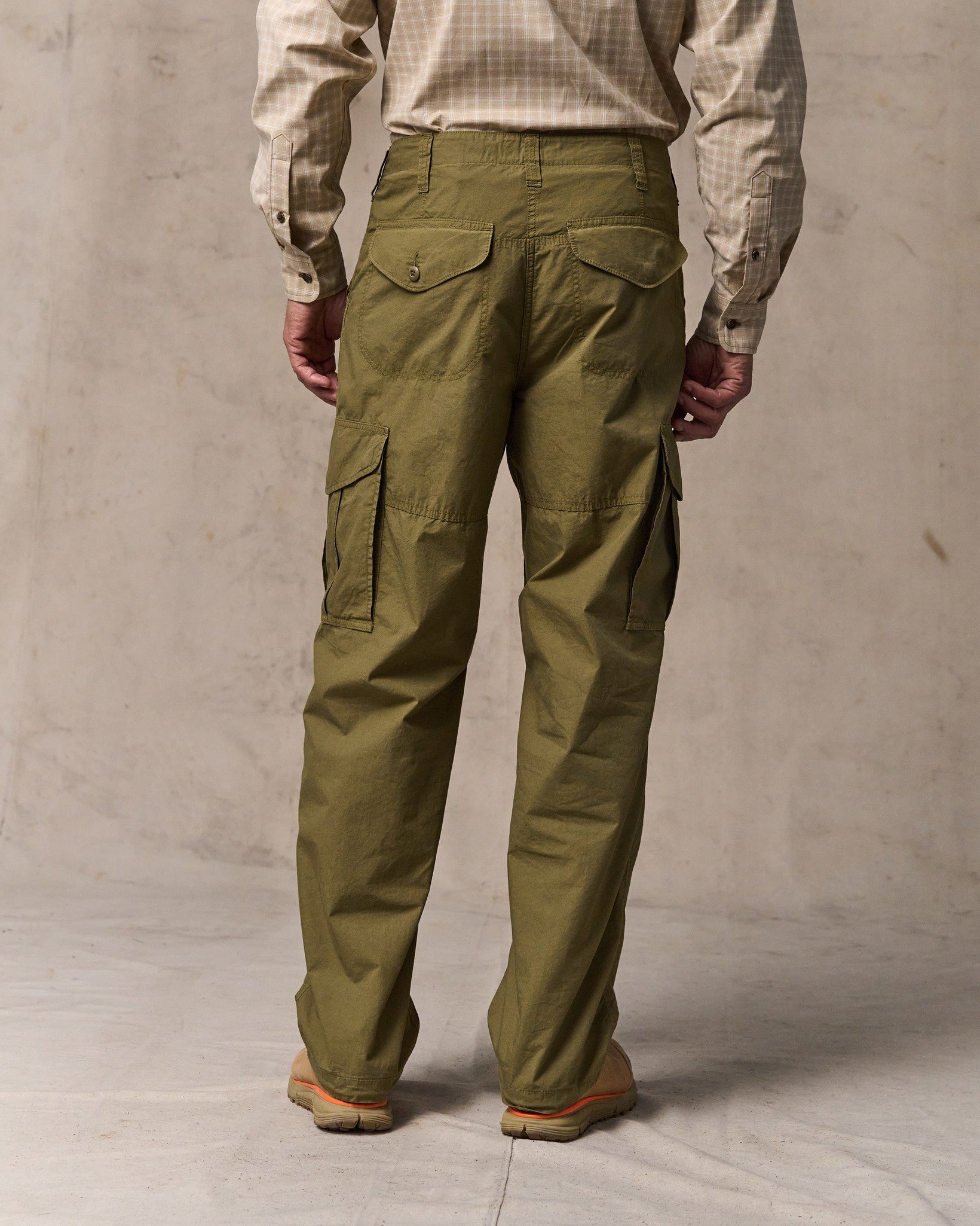 Tropical Poplin Cargo Pants - Military Olive - Image 2