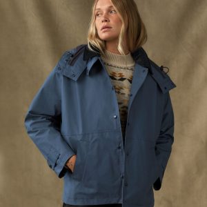 Women's Harbor Front Waxed Jacket - Navy