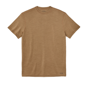 210g Merino Wool Short Sleeve Crewneck T-Shirt - Rugged Tan
