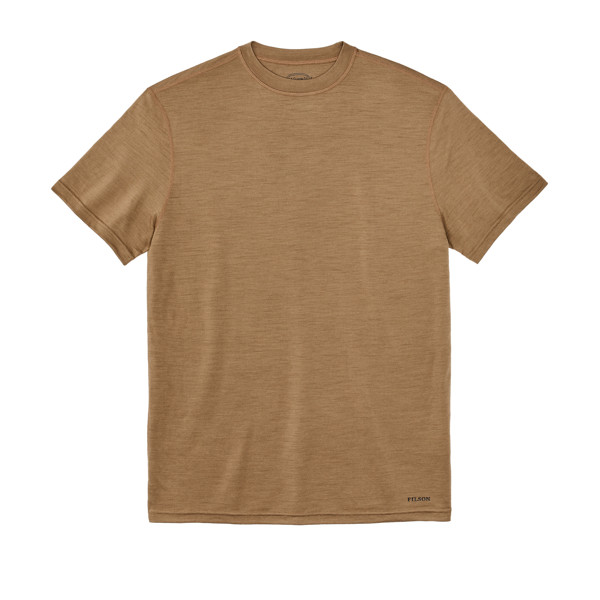 210g Merino Wool Short Sleeve Crewneck T-Shirt - Rugged Tan