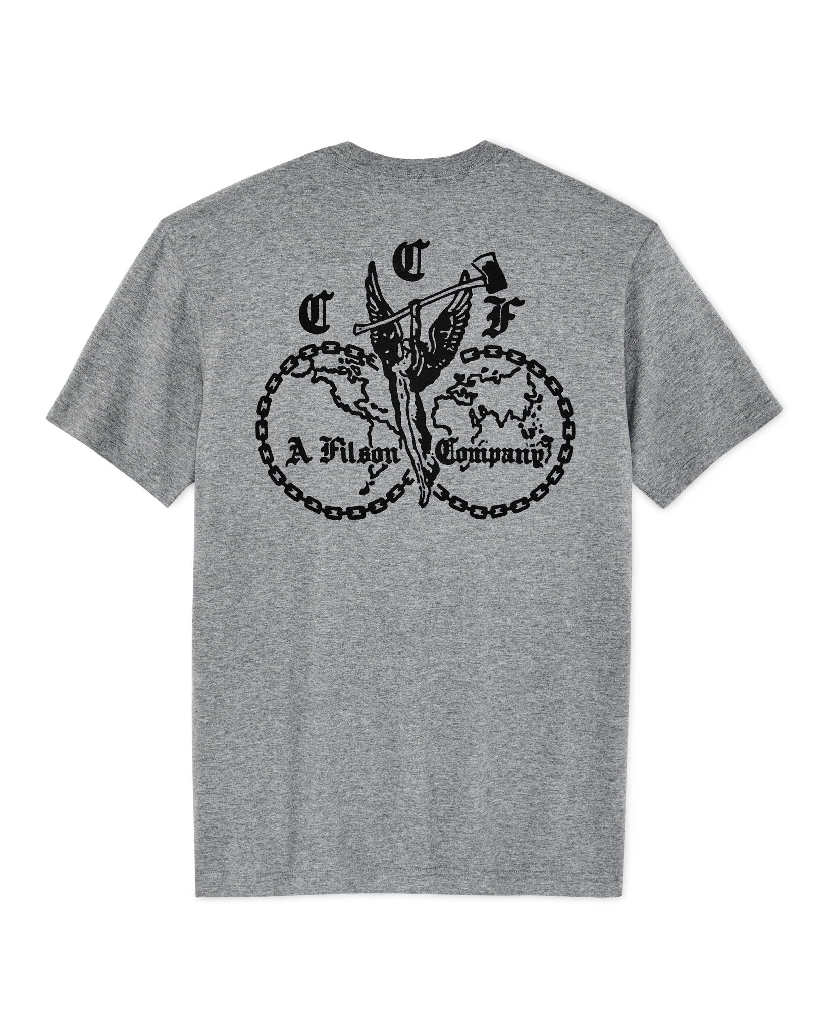 Union Graphic T-Shirt - Dark Gray Heather - Image 5