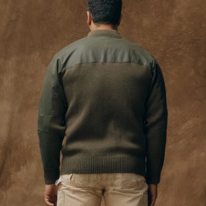 Alternative view of Henley Guide Sweater - Peat Green