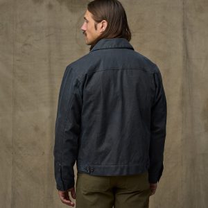 Alternative view of Tin Cloth Short Lined Cruiser Jacket - Service Blue