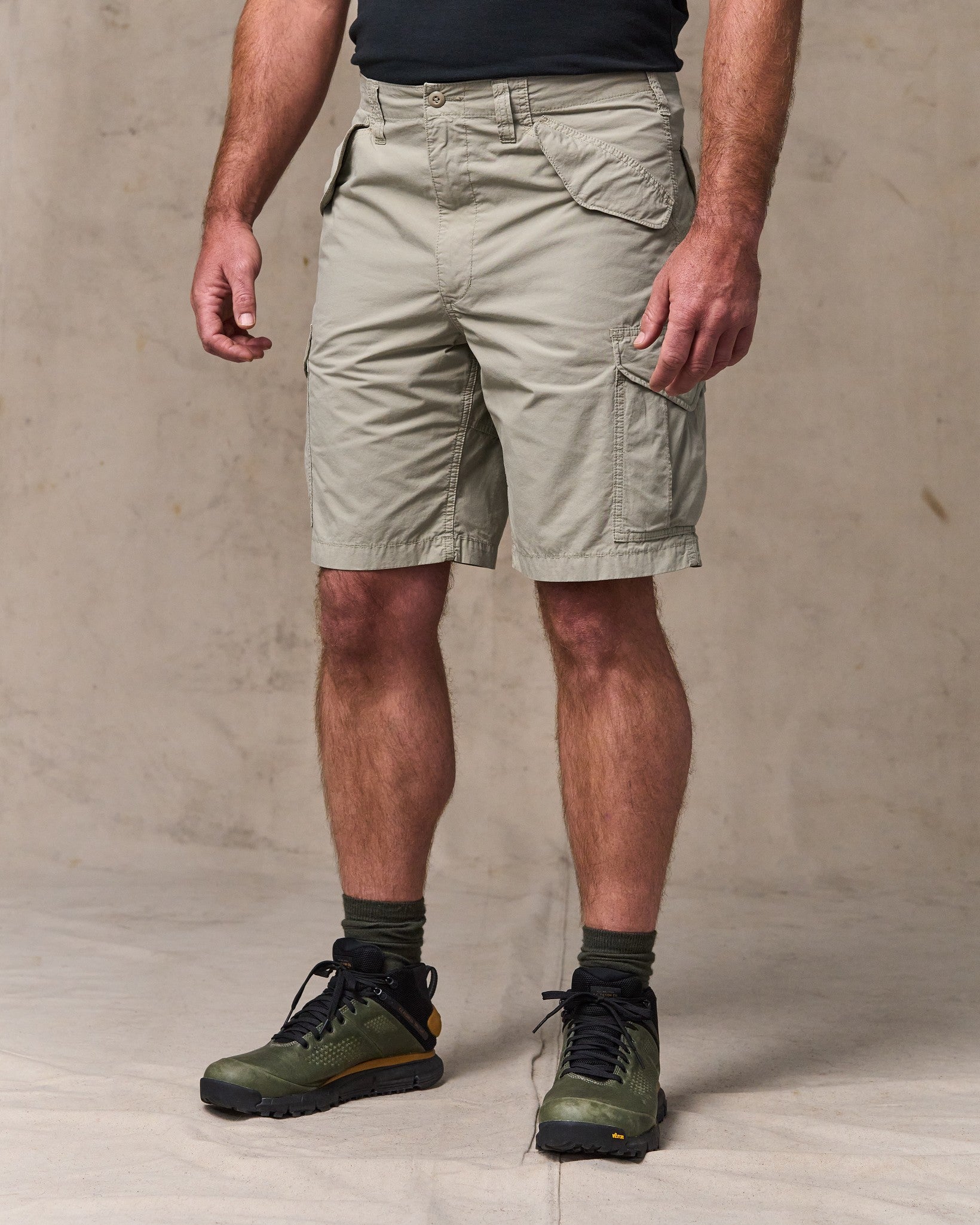 Tropical Poplin Cargo Short - Dried Sage - Image 4