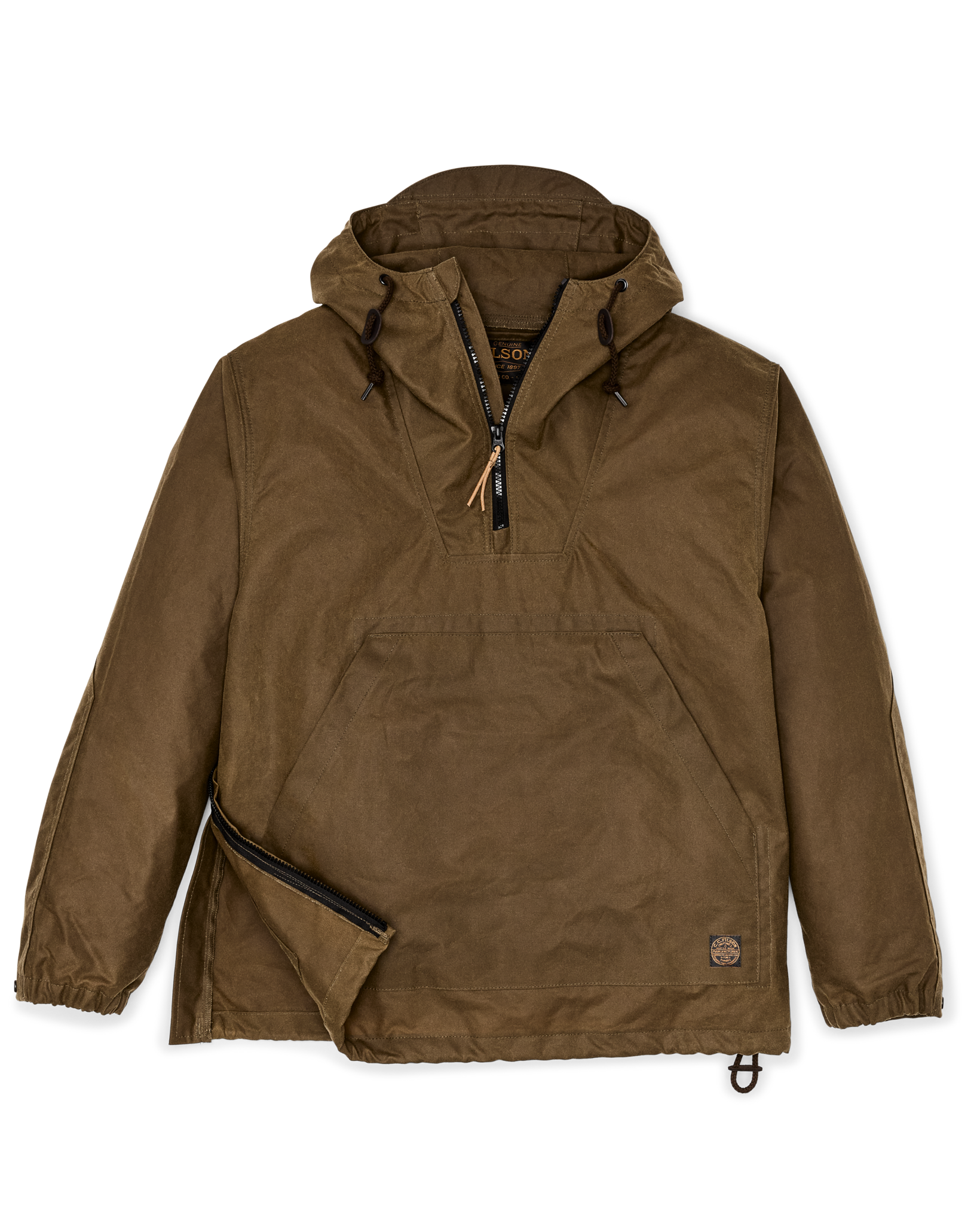 Shelter Cloth Waxed Anorak - Dark Tan - Image 7