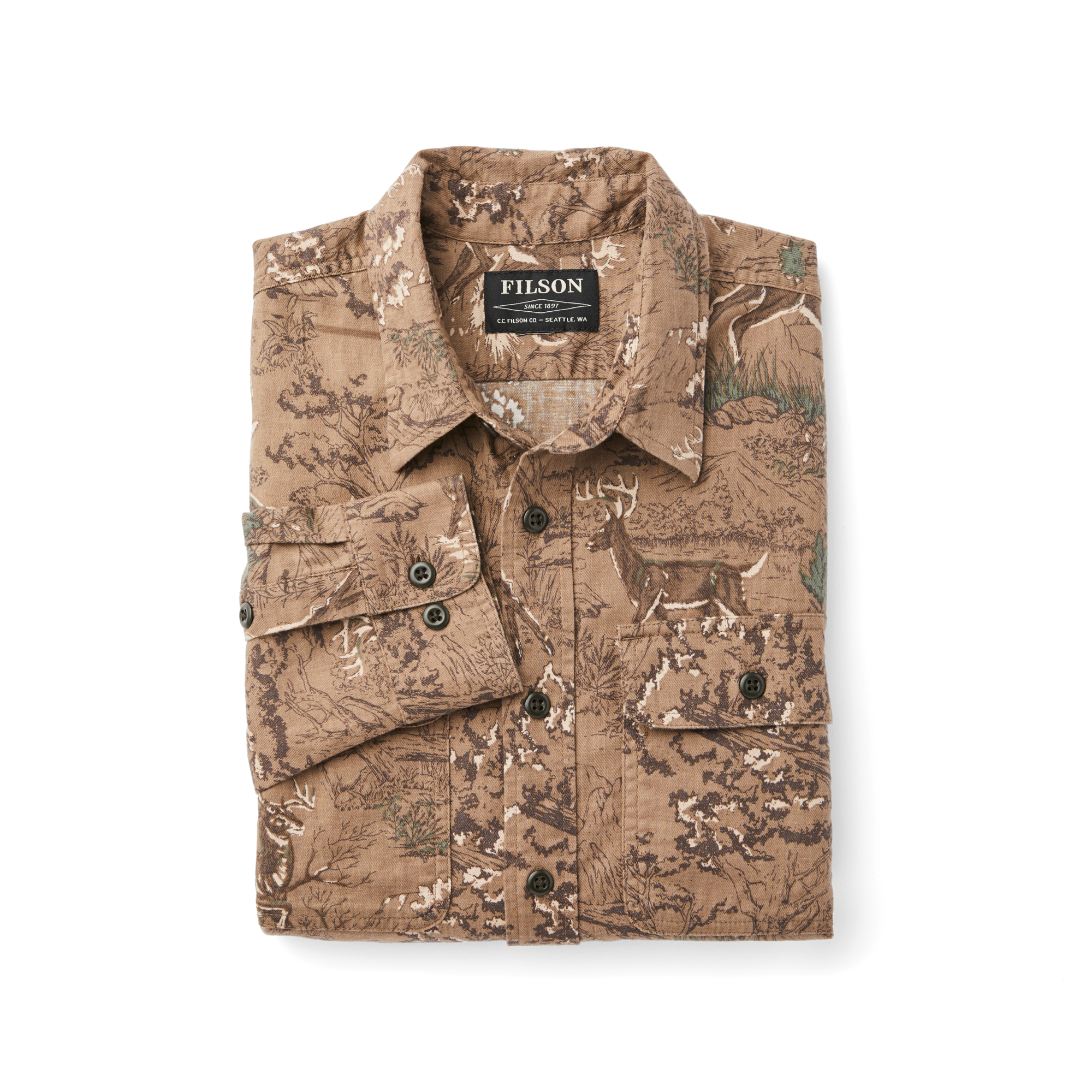 Scout Shirt (fast Track ) - Brown (deer Print)