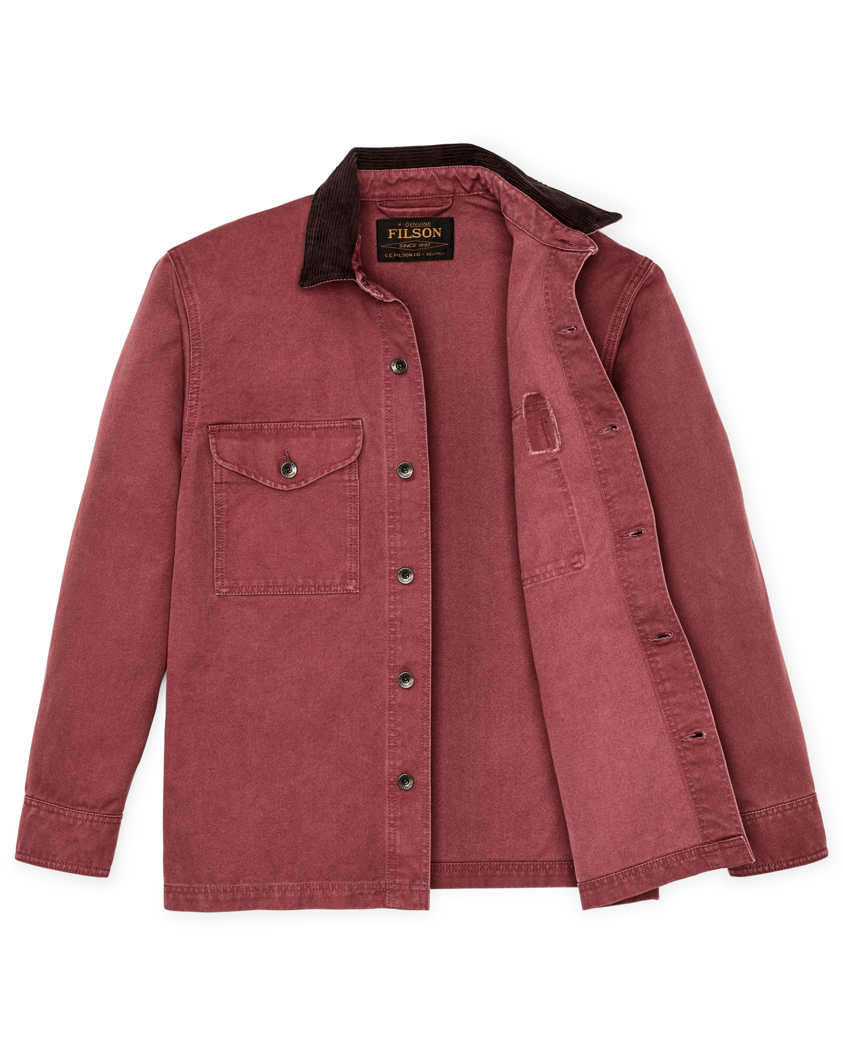 Rustic Canvas Jac-shirt - Red Rock - Image 8