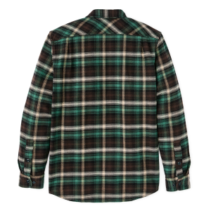 Alternative view of Vintage Flannel Work Shirt - Brown / Cream / Multi Plaid