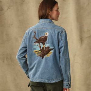 Alternative view of Women's Embroidered Denim Shirt - Vintage Indigo