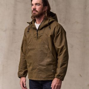 Alternative view of Shelter Cloth Waxed Anorak - Dark Tan