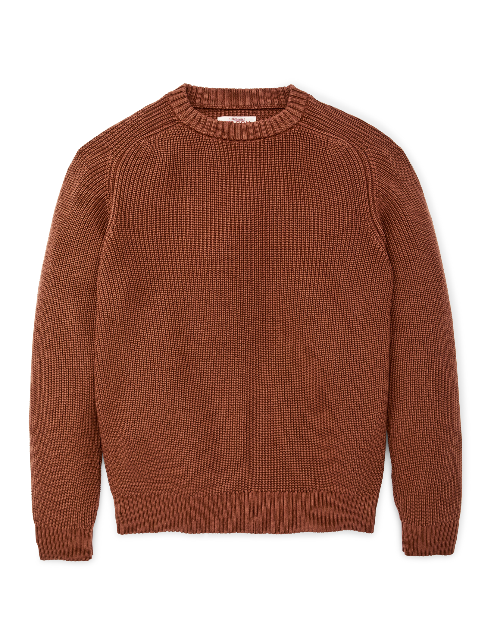 Vintage Cotton Crewneck Sweater - Rust - Image 4