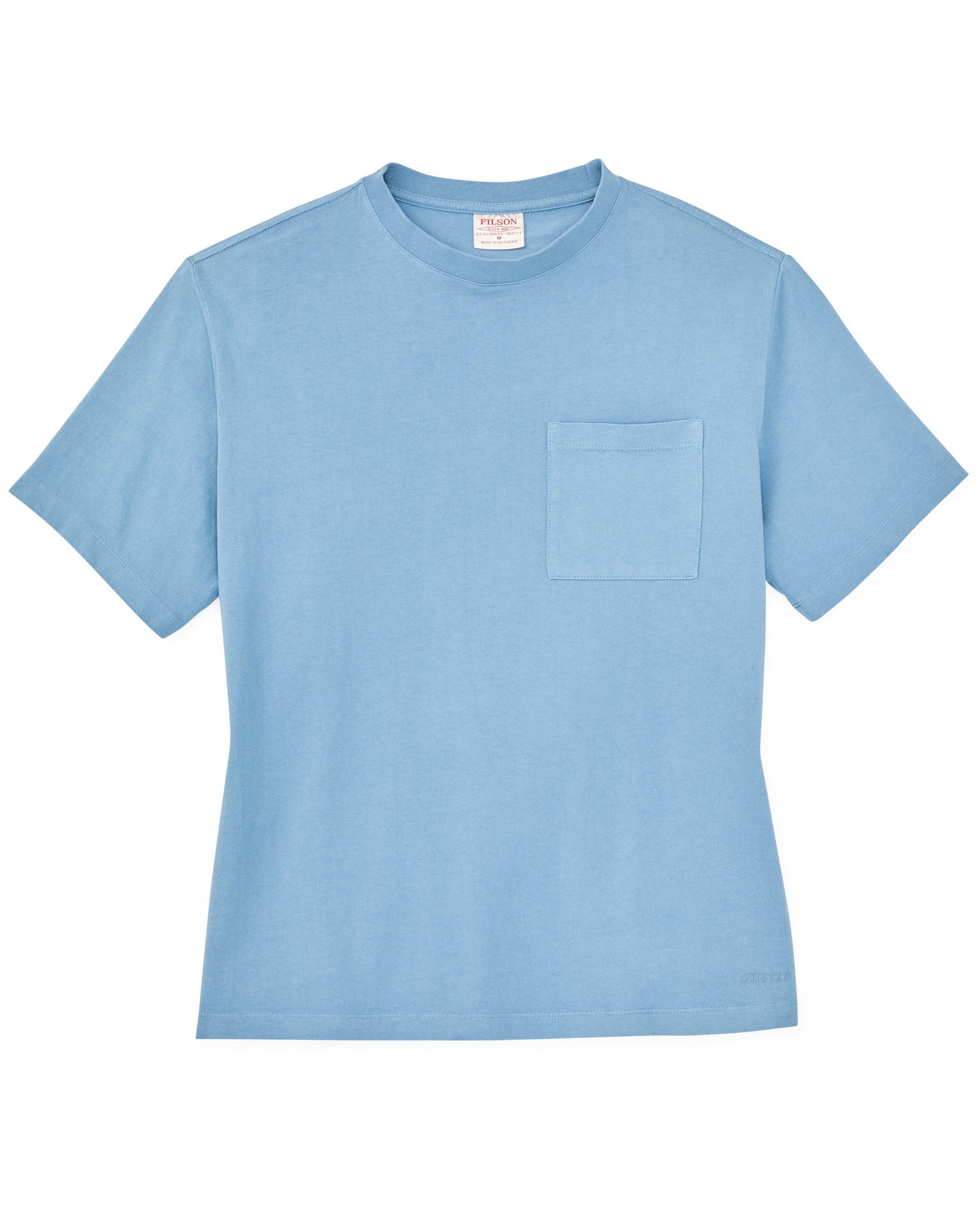 Women's Short Sleeve Pocket Tee - Light Blue - Image 6