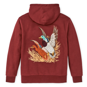 Alternative view of Prospector Embroidered Hoodie - Fired Brick / Ducks
