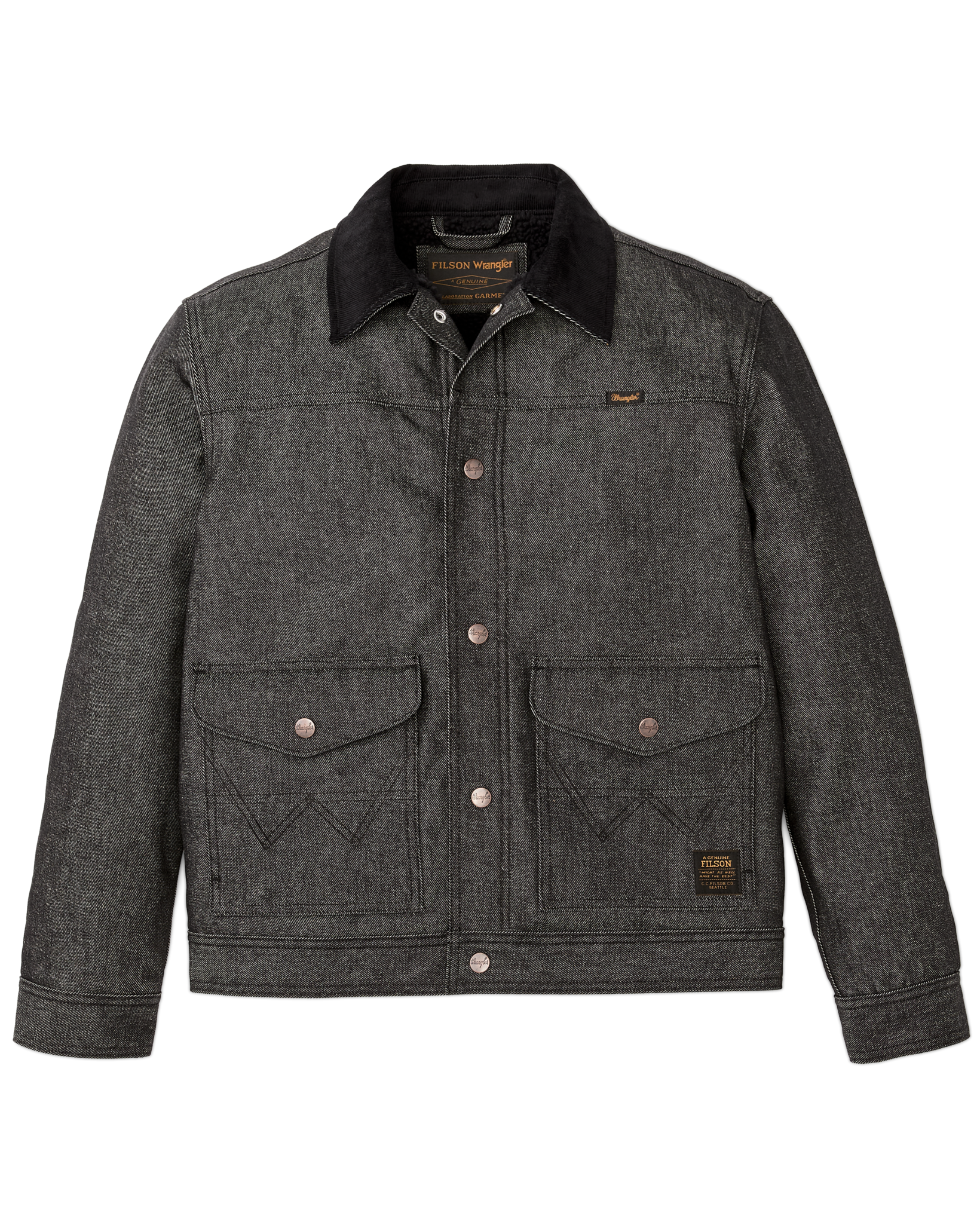 Wrangler X Filson Denim Work Jacket - Black - Image 4