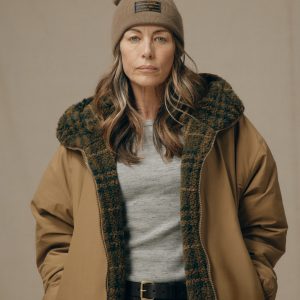 Women's Reversible Woolly Fleece Coat - Tan