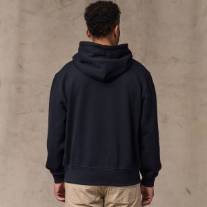 Alternative view of 14-oz. Heritage Fleece Hoodie - Dark Indigo