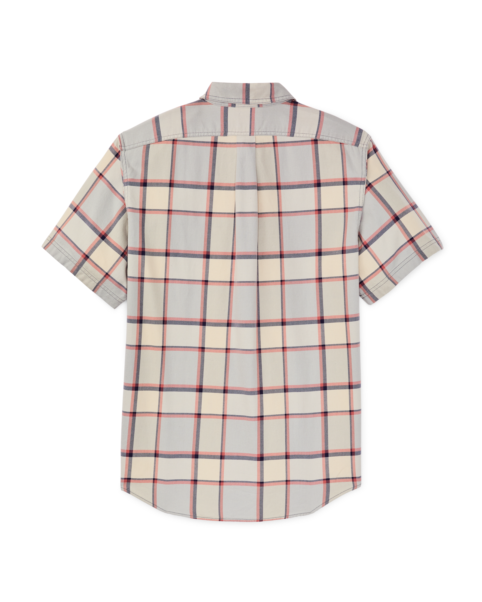 Short Sleeve Lightweight Alaskan Guide Shirt - Light Blue / Tan Plaid - Image 6