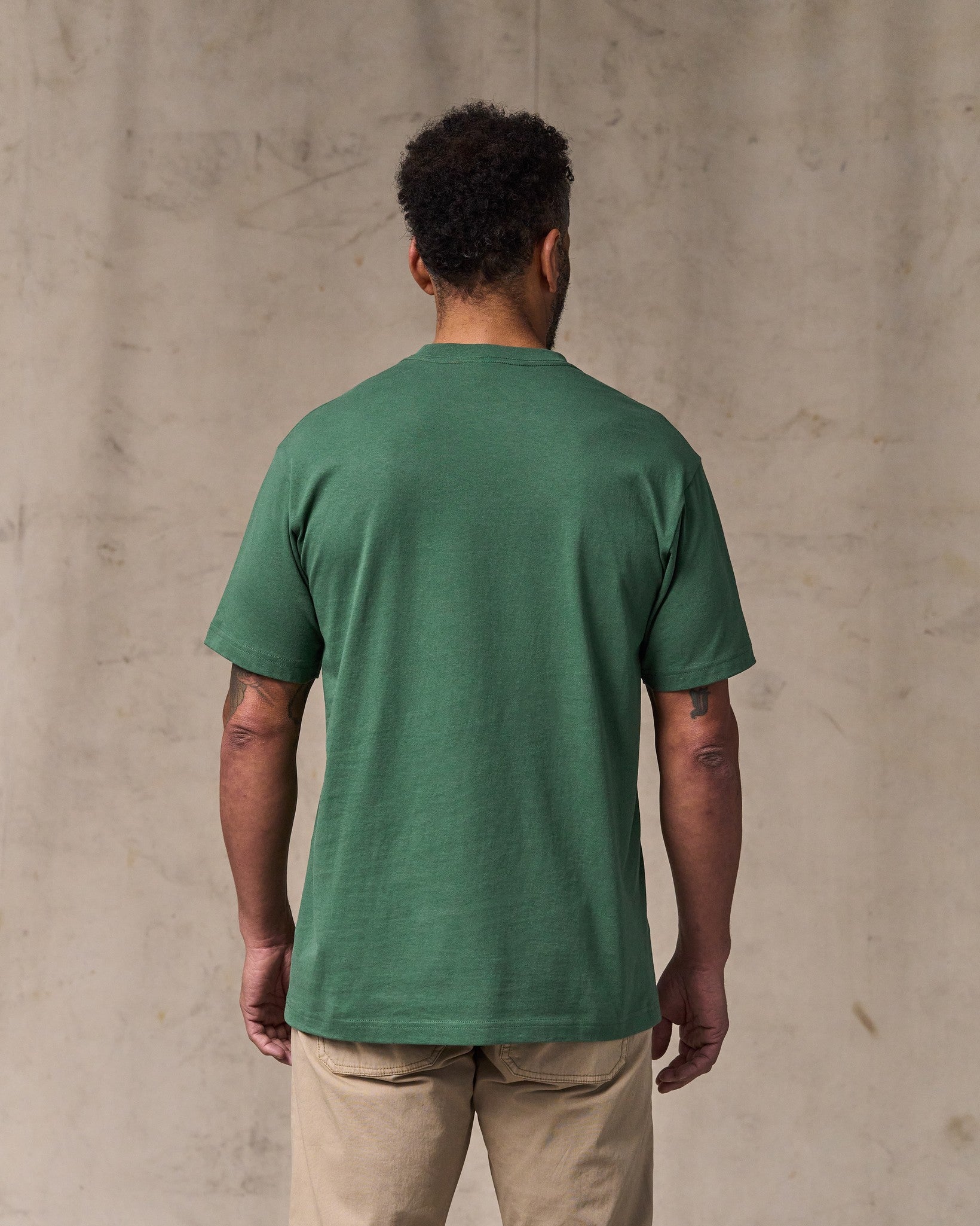 Outfitter Pocket T-shirt - Olive Green - Image 2