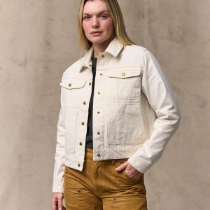 Women's Canvas Short Cruiser Jacket - Natural Seed