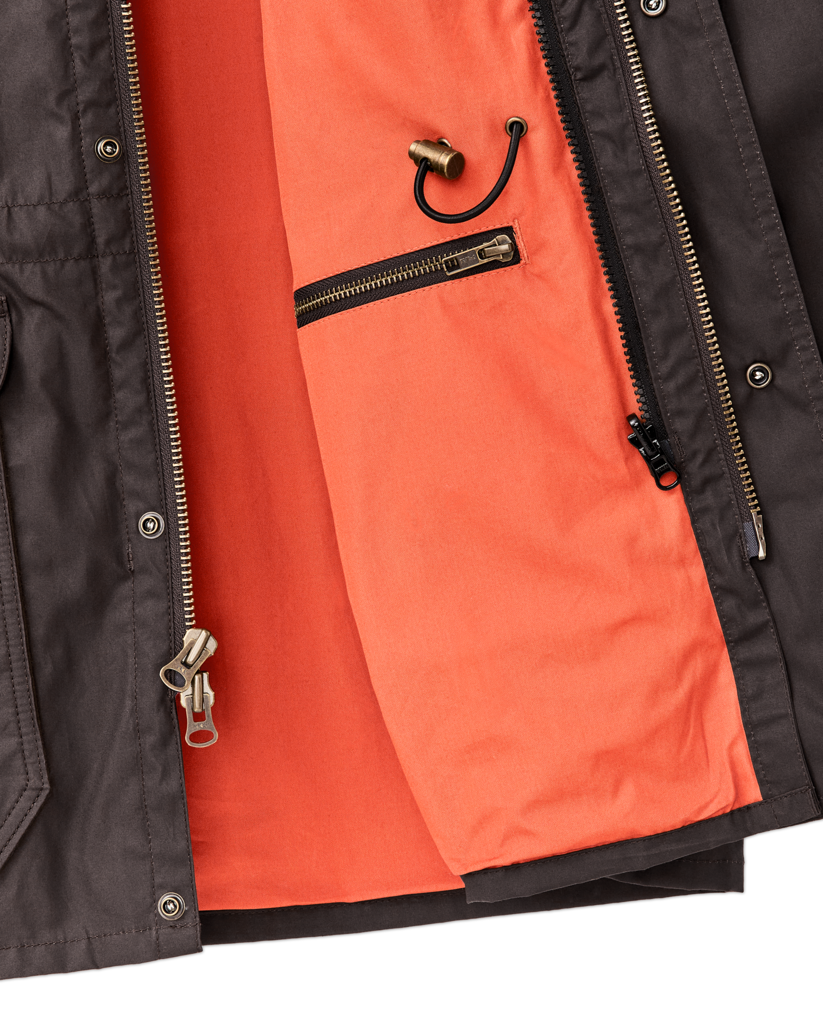 Dry Wax Mile Marker Coat - Dark Brown - Image 6