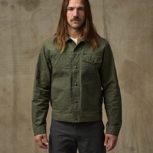 Dry Wax Short Cruiser Jacket - Olive