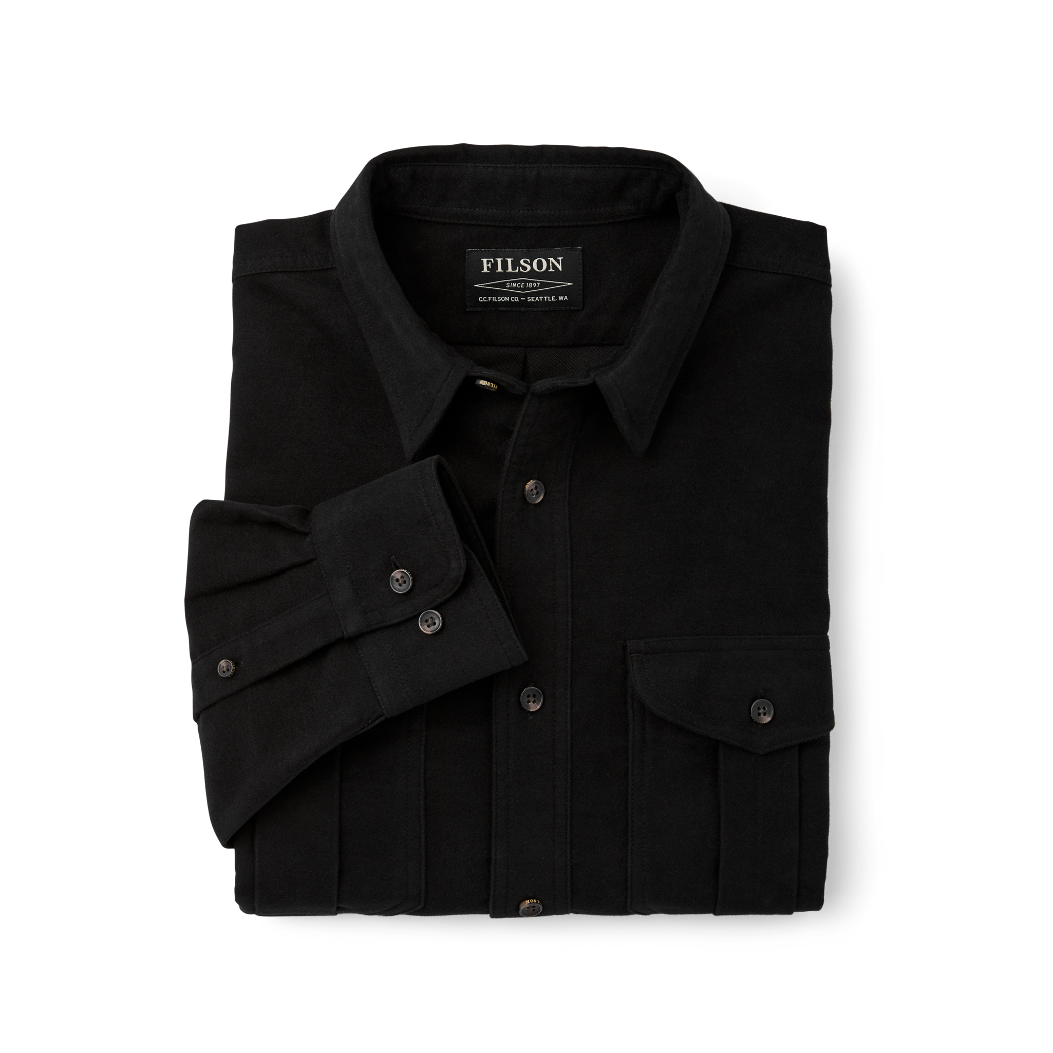 Moleskin Seattle Shirt - Coal - Image 4