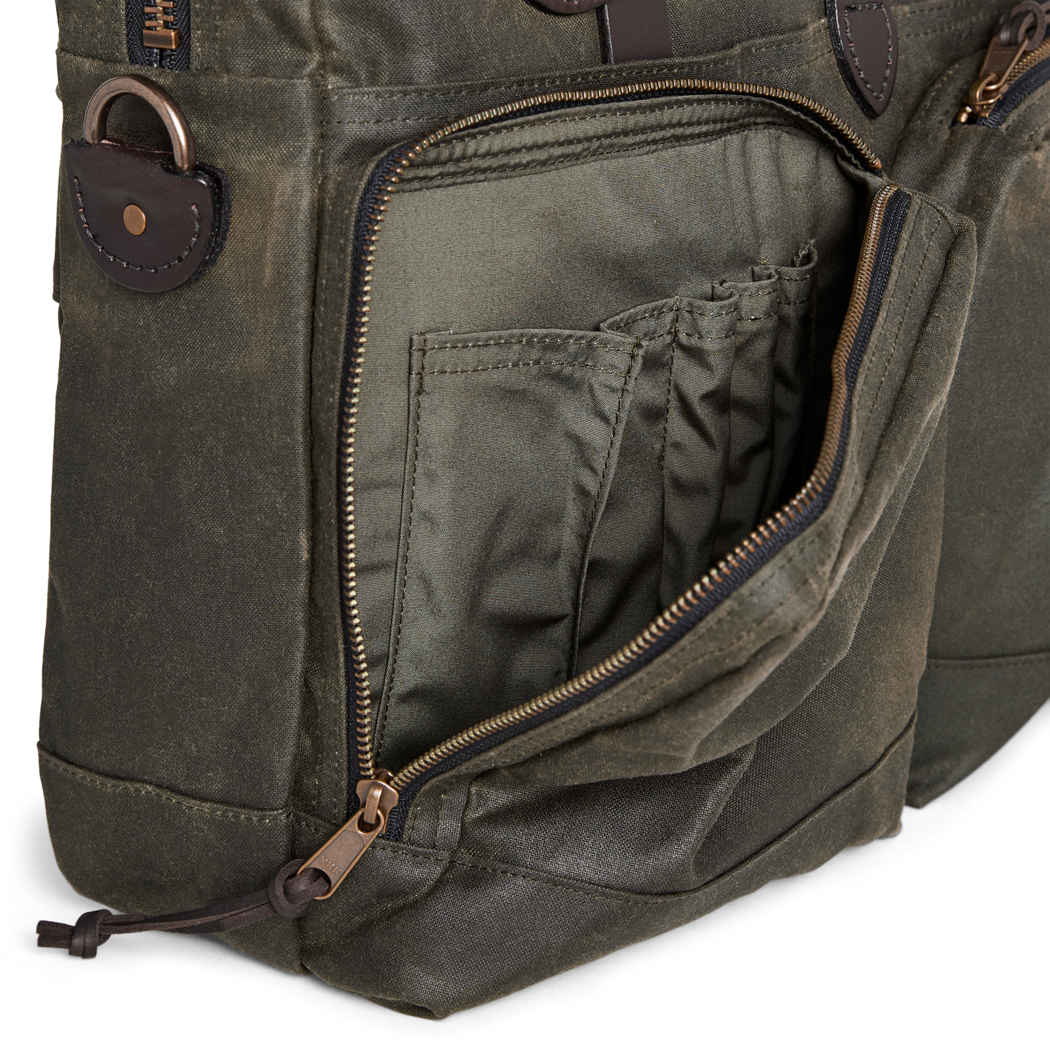 24 Hour Tin Cloth Briefcase - Otter Green - Image 7