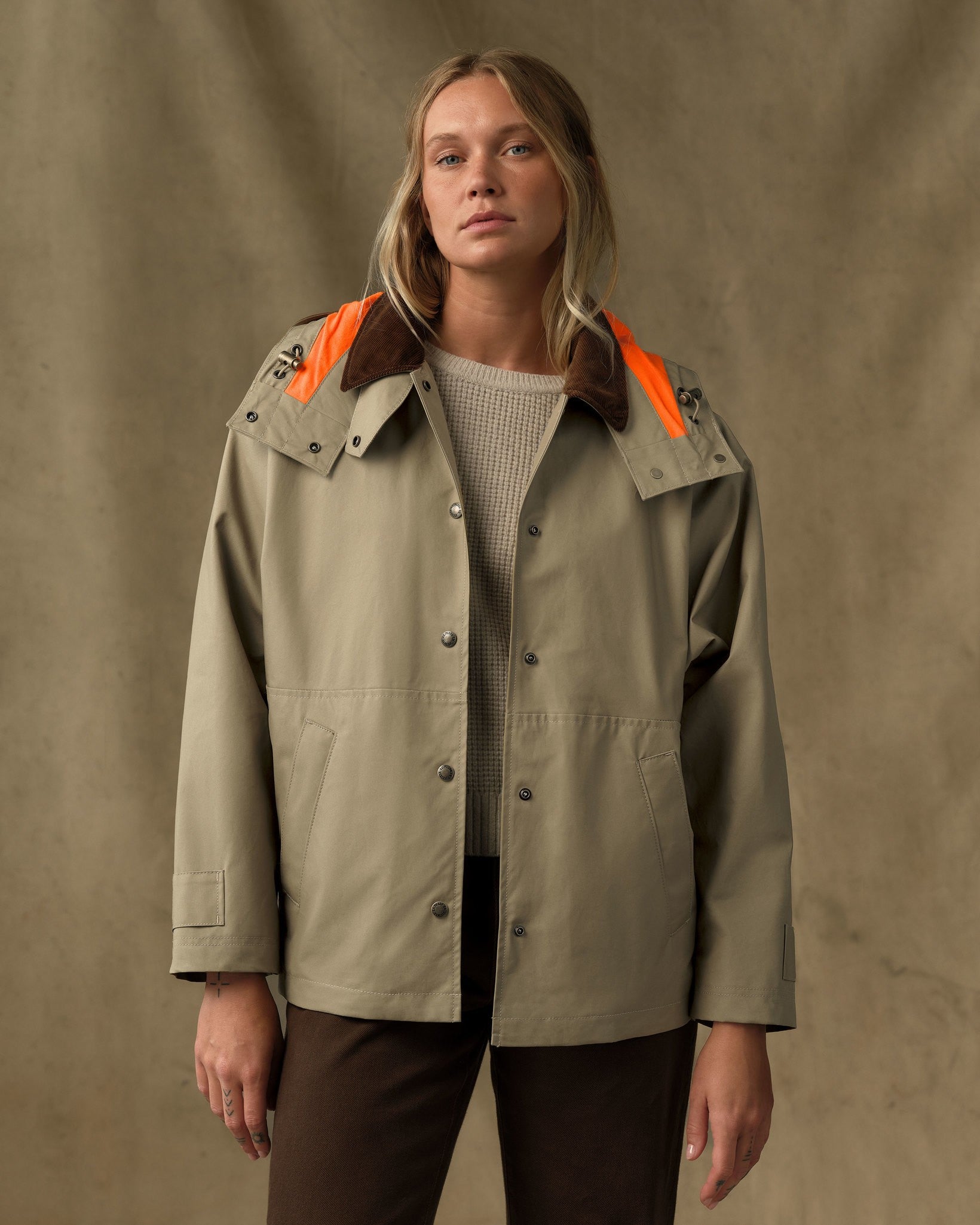 Women's Harbor Front Waxed Jacket - Marsh Tan