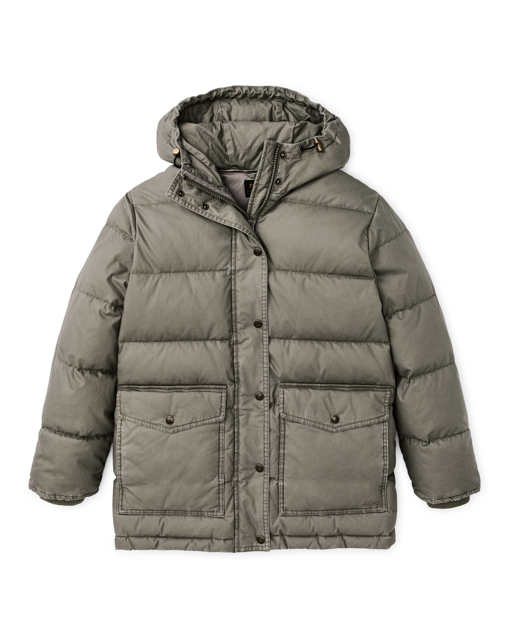 Women's Heritage Cotton Down Parka - Smokey Olive - Image 3