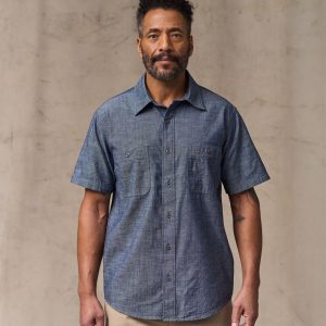 Short Sleeve Chambray Shirt - Vintage Fade