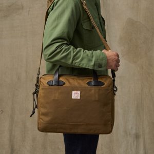 Alternative view of Tin Cloth Compact Briefcase - Dark Tan