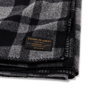 Alternative view of Mackinaw Wool  Blanket - Charcoal Black