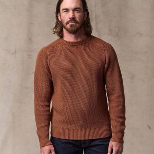 Vintage Cotton Crewneck Sweater - Rust