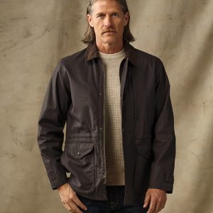 Dry Wax Mile Marker Coat - Dark Brown
