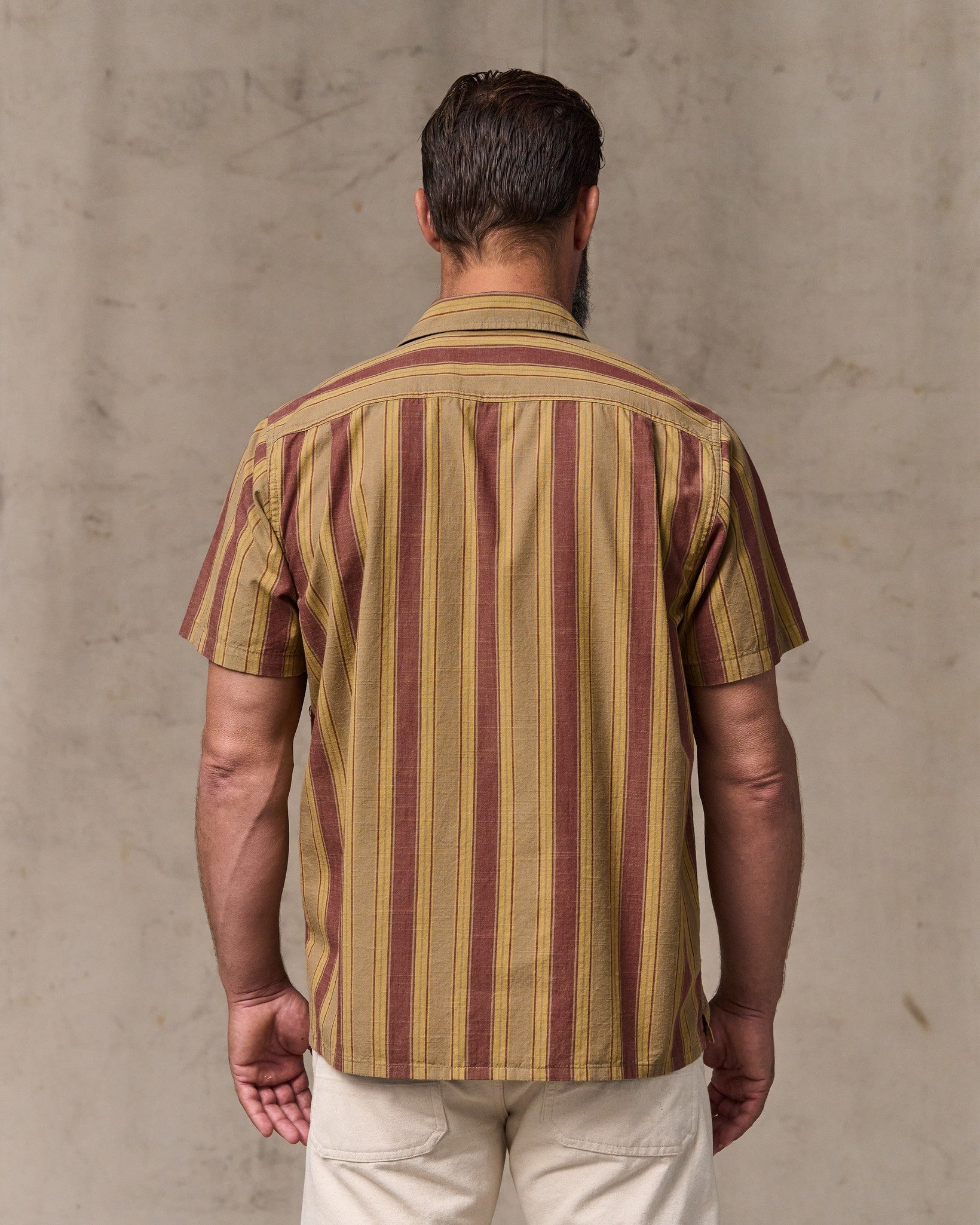 Chambray Camp Shirt - Brick / Tan - Image 2